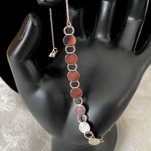 Charter Club Silver-Tone Circle Slider Bracelet